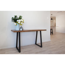 Load image into Gallery viewer, Begonia Console Table 140cm Live Edge Solid Mango Wood Unique Furniture -Natural
