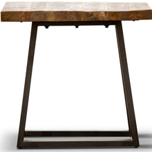 Load image into Gallery viewer, Begonia Side Sofa End Table 60cm Live Edge Mango Wood Unique Furniture - Natural

