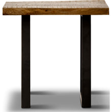 Load image into Gallery viewer, Begonia Side Sofa End Table 60cm Live Edge Mango Wood Unique Furniture - Natural
