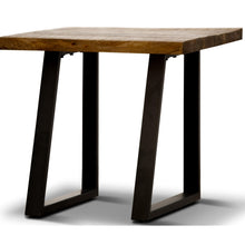 Load image into Gallery viewer, Begonia Side Sofa End Table 60cm Live Edge Mango Wood Unique Furniture - Natural
