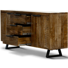 Load image into Gallery viewer, Begonia Buffet Sideboard Table 170cm 2 Door 3 Drawer Mango Wood Unique Furniture
