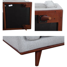 Load image into Gallery viewer, Petalsoft 3 Seater Sofa Fabric Uplholstered Lounge Couch - Grey
