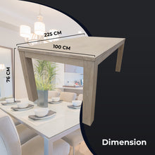 Load image into Gallery viewer, Foxglove Dining Table 225cm Solid Mt Ash Wood Home Dinner Furniture - White
