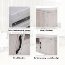 Load image into Gallery viewer, Foxglove ETU Entertainment TV Unit 216cm 2 Drawer 2 Door Mt Ash Wood - White
