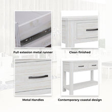 Load image into Gallery viewer, Foxglove Console Hallway Entry Table 110cm Solid Mt Ash Timber Wood - White
