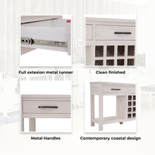 Load image into Gallery viewer, Foxglove Sideboard Buffet Wine Cabinet Bar Bottle Wooden Storage Rack - White
