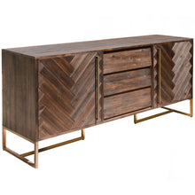 Load image into Gallery viewer, Tuberose Buffet Table 180cm 2 Door 3 Drawer Solid Acacia Timber Wood - Brown
