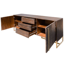 Load image into Gallery viewer, Tuberose Buffet Table 180cm 2 Door 3 Drawer Solid Acacia Timber Wood - Brown

