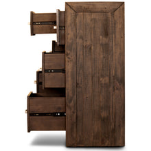 Load image into Gallery viewer, Catmint Tallboy 7 Chest of Drawers Pine Wood Bed Storage Cabinet - Grey Stone
