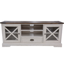 Load image into Gallery viewer, Erica ETU Entertainment TV Unit 160cm Solid Acacia Wood Hampton Brown White
