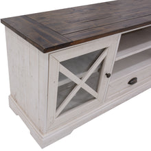 Load image into Gallery viewer, Erica ETU Entertainment TV Unit 160cm Solid Acacia Wood Hampton Brown White
