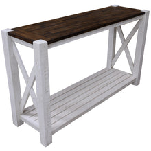 Load image into Gallery viewer, Erica Console Hallway Entry Table 130cm Solid Acacia Timber Wood Brown White

