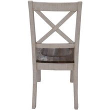 Load image into Gallery viewer, Erica X-Back Dining Chair Set of 4 Solid Acacia Timber Wood Hampton Brown White
