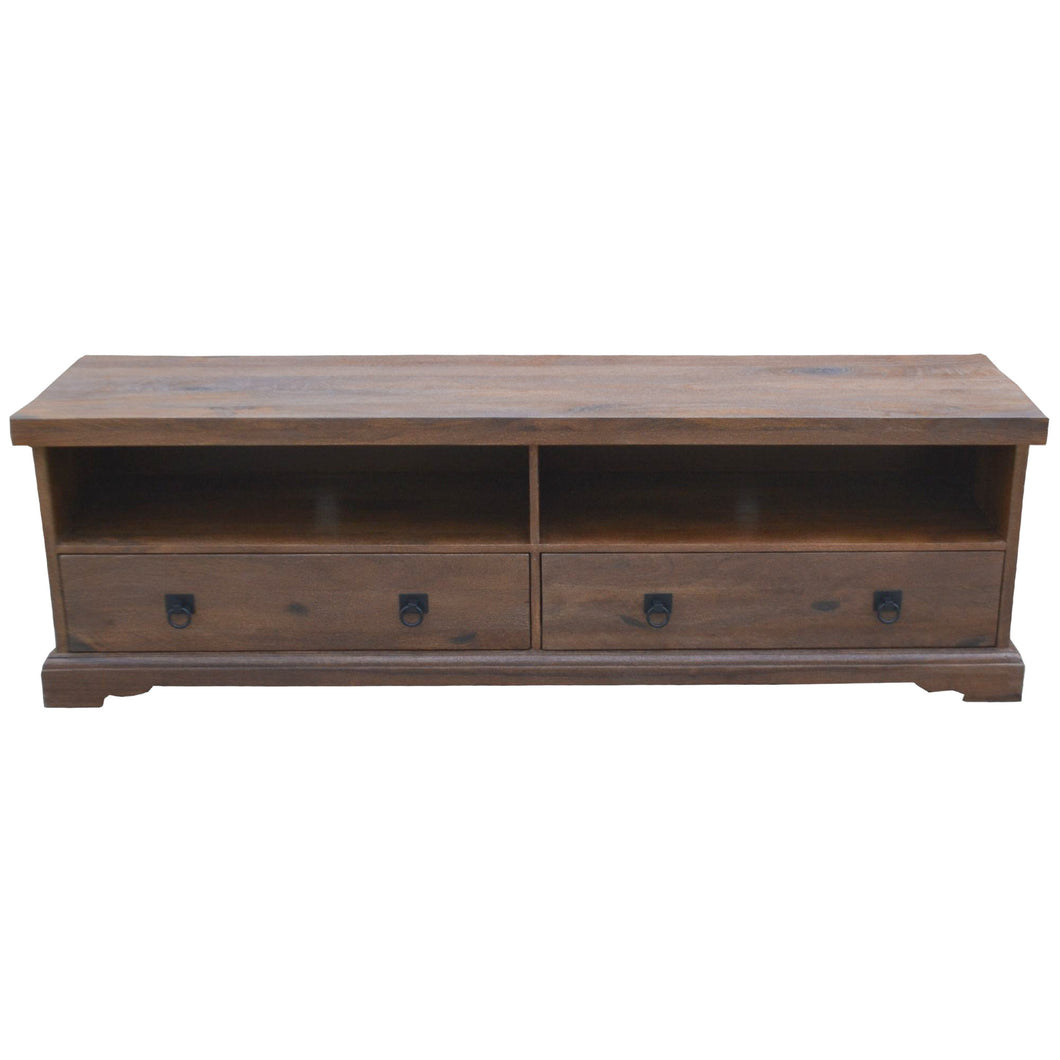 Florence  ETU Entertainment TV Unit 180cm 2 Drawer Solid Mango Timber Wood