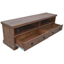 Load image into Gallery viewer, Florence  ETU Entertainment TV Unit 180cm 2 Drawer Solid Mango Timber Wood
