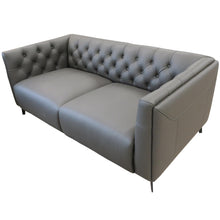 Load image into Gallery viewer, Luxe Genuine Forli Leather Sofa 2.5 Seater Upholstered Lounge Couch - Dark Grey
