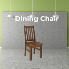 Load image into Gallery viewer, Umber Dining Chair Set of 2 Solid Pine Wood Home Dinner Furniture - Dark Brown
