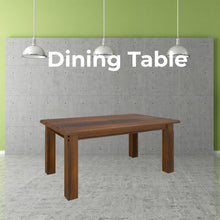 Load image into Gallery viewer, Umber Dining Table 180cm Solid Pine Wood Home Dinner Furniture - Dark Brown
