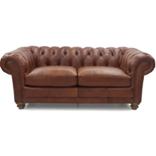 Load image into Gallery viewer, Sonny 2.5 Seater Genuine Leather Sofa Chestfield Lounge Couch - Butterscotch
