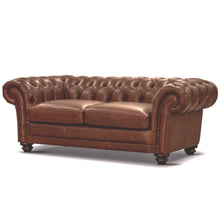 Load image into Gallery viewer, Sonny 2.5 Seater Genuine Leather Sofa Chestfield Lounge Couch - Butterscotch
