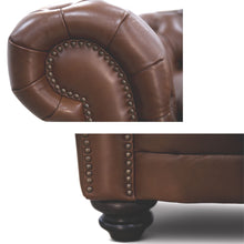 Load image into Gallery viewer, Sonny 2.5+1 Seater Genuine Leather Sofa Chestfield Lounge Couch - Butterscotch
