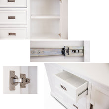 Load image into Gallery viewer, Laelia Buffet Table 166cm 2 Door 3 Drawer Acacia Wood Coastal Furniture -White
