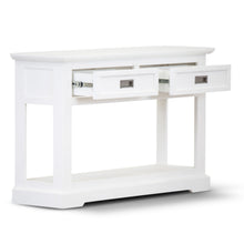 Load image into Gallery viewer, Laelia Console Hallway Entry Table 125cm Solid Acacia Timber Wood Coastal -White
