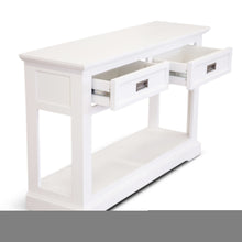 Load image into Gallery viewer, Laelia Console Hallway Entry Table 125cm Solid Acacia Timber Wood Coastal -White

