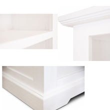 Load image into Gallery viewer, Laelia Bookshelf Bookcase 4 Tier Solid Acacia Wood Coastal Furniture - White

