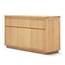 Load image into Gallery viewer, Rosemallow Buffet Table 165cm 3 Door 3 Drawer Solid Messmate Timber - Natural

