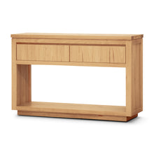 Load image into Gallery viewer, Rosemallow Console Hall Entry Table 119cm Parquet Top Solid Messmate Timber
