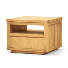 Load image into Gallery viewer, Rosemallow Lamp Side Table 65cm Parquet Top Solid Messmate Timber Wood - Natural
