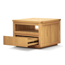 Load image into Gallery viewer, Rosemallow Lamp Side Table 65cm Parquet Top Solid Messmate Timber Wood - Natural
