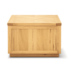Load image into Gallery viewer, Rosemallow Lamp Side Table 65cm Parquet Top Solid Messmate Timber Wood - Natural
