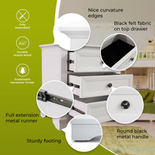 Load image into Gallery viewer, Celosia Bedside Table 3 Drawers Storage Cabinet Nightstand End Tables - White
