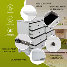 Load image into Gallery viewer, Celosia Dresser 8 Chest of Drawers Bedroom Acacia Timber Storage Cabinet - White
