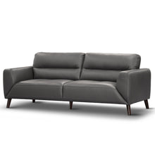 Load image into Gallery viewer, Downy  Genuine Leather Sofa Set 3 + 2 Seater Upholstered Lounge Couch - Gunmetal
