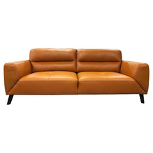 Load image into Gallery viewer, Downy  Genuine Leather Sofa Set 3 + 2 Seater Upholstered Lounge Couch Tangerine
