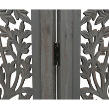 Load image into Gallery viewer, Life Dig 4 Panel Room Divider Screen Privacy Shoji Timber Wood Stand - Dark Grey
