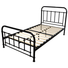 Load image into Gallery viewer, Metallica King Single Bed Size Metal Frame Platform Mattress Base - Black
