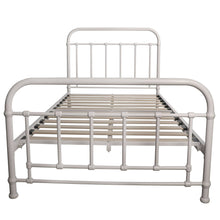 Load image into Gallery viewer, Metallica King Single Bed Size Metal Frame Platform Mattress Base - White
