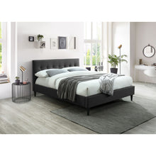 Load image into Gallery viewer, Buttercup Double Size Bed Frame Timber Mattress Base Fabric Upholstered - Grey
