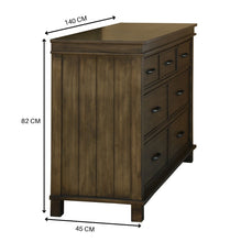 Load image into Gallery viewer, Lily 5pc King Bed Suite Bedside Dresser Bedroom Furniture Package - Rustic Grey
