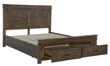 Load image into Gallery viewer, Lily 4pc King Bed Suite Bedside Tallboy Bedroom Furniture Package - Rustic Grey
