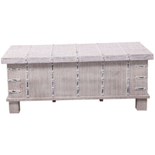 Load image into Gallery viewer, Daksh Coffee Table Antique Handcrafted Solid Mango Wood Storage Trunk Chest Box
