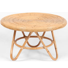Load image into Gallery viewer, Crocus Rattan Round Coffee Table 80cm - Natural
