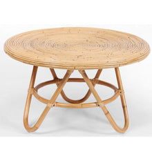 Load image into Gallery viewer, Crocus Rattan Round Coffee Table 80cm - Natural
