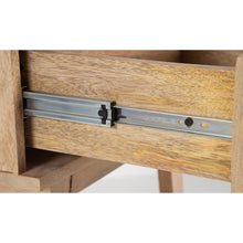 Load image into Gallery viewer, Olearia  Bedside Table 1 Drawer Storage Cabinet Solid Mango Wood Rattan Natural
