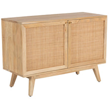 Load image into Gallery viewer, Olearia  Buffet Table 100cm 2 Door Solid Mango Wood Storage Cabinet Natural
