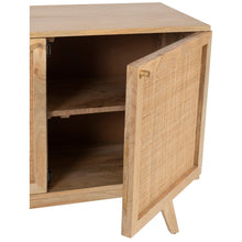 Load image into Gallery viewer, Olearia  Buffet Table 100cm 2 Door Solid Mango Wood Storage Cabinet Natural
